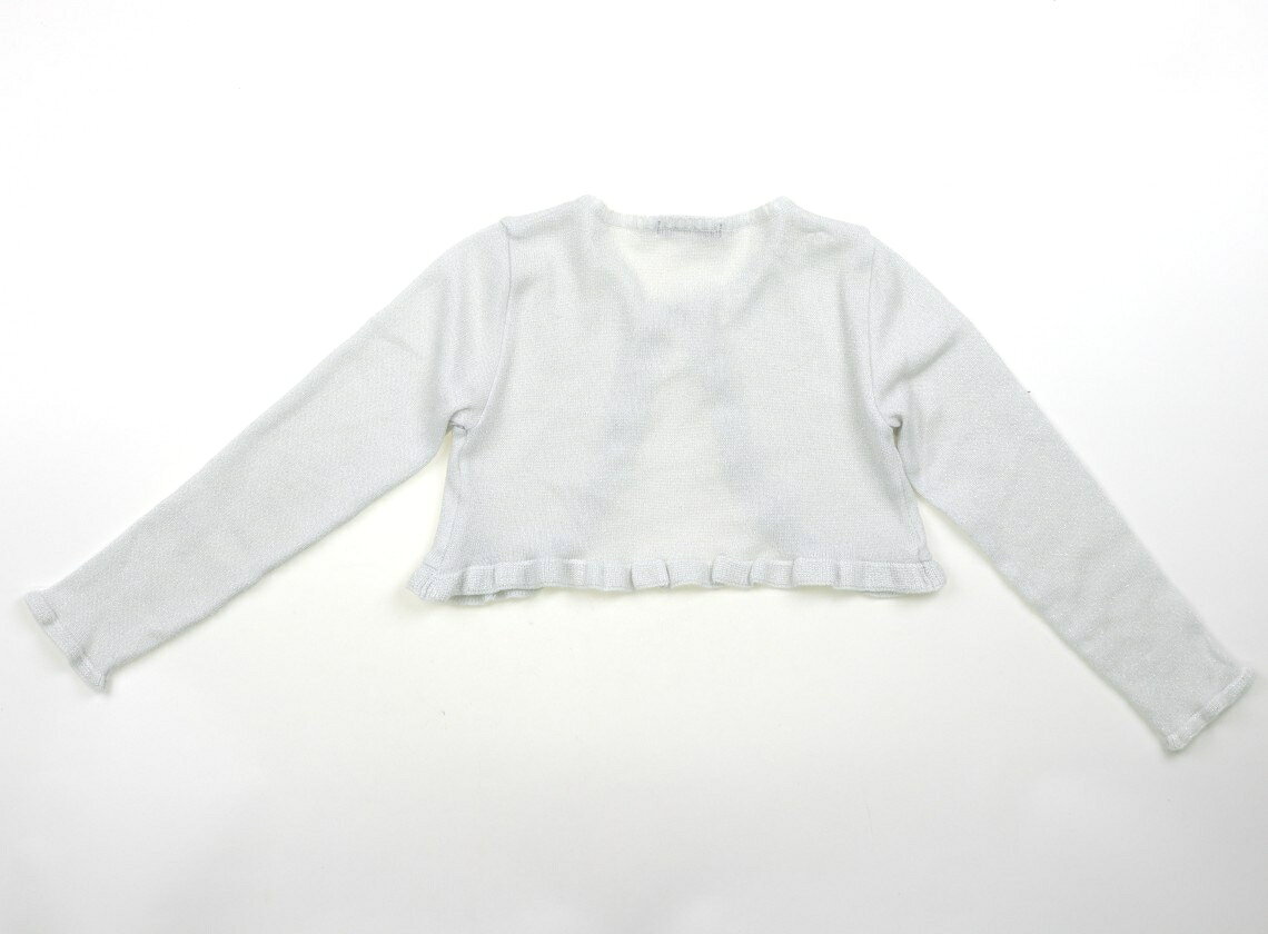 べべ BeBe カーディガン 120 女の子 シルバーホワイト 子供服 ベビー服 キッズ ア...