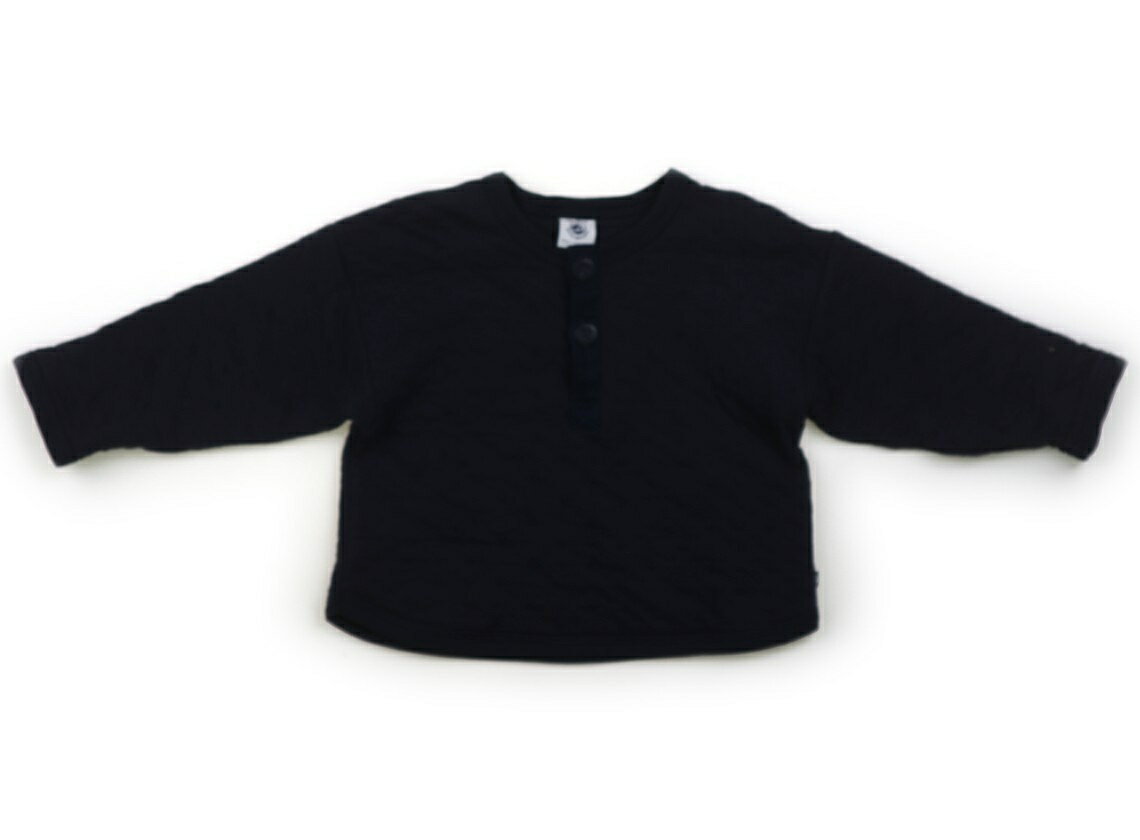 プチバトー PETIT BATEAU トレーナー・プルオーバー 80 女の子 ネイビー 子供服 ベビー服 キッズ アウトレット ユーズド 【中古】キッズ・ベビー・マタニティ