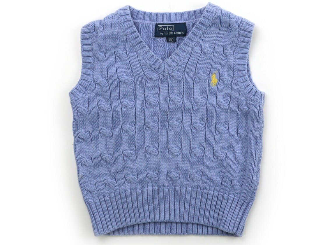ポロラルフローレン POLO RALPH LAUREN ベビーベスト 80 男の子 水色 子供服 ベビー服 キッズ アウトレット ユーズド 【中古】キッズ・ベビー・マタニティ