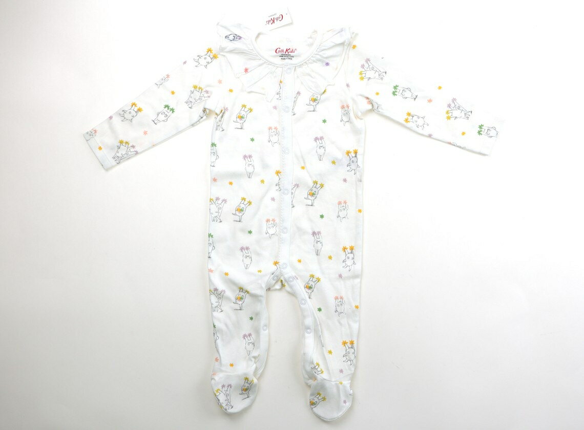 キャスキッドソン Cath Kidston オールインワン 70 女の子 白、柄 子供服 ベビー服 キッズ アウトレット ユーズド 【中古】キッズ・ベ..