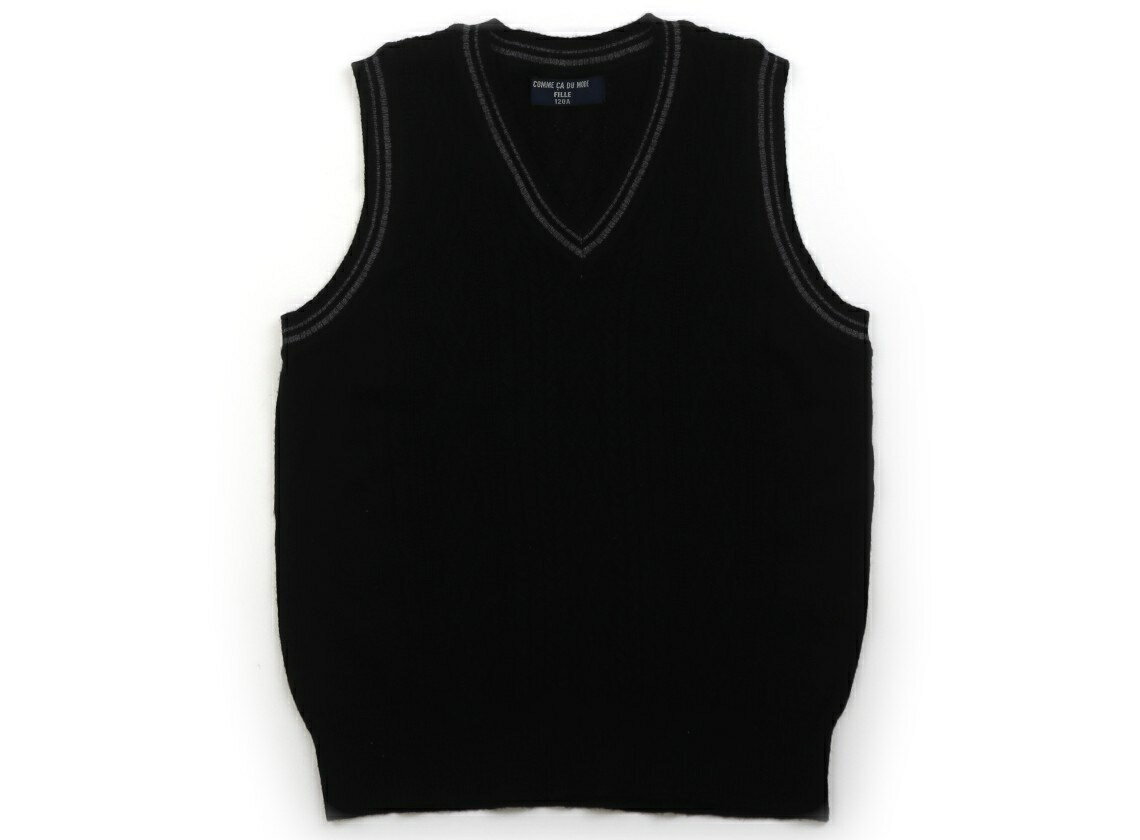 コムサイズム COMME CA ISM ベスト 120 男の子 黒・グレー 子供服 ベビー服 キッズ アウトレット ユーズド 【中古】キッズ・ベビー・マタニティ