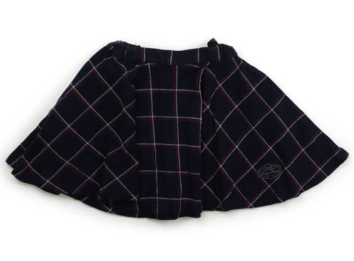 メゾピアノ mezzo piano スカート 130 女の子 ネイビー他・チェック 子供服 ベビー服 キッズ アウトレット ユーズド 【中古】キッズ・ベビー・マタニティ