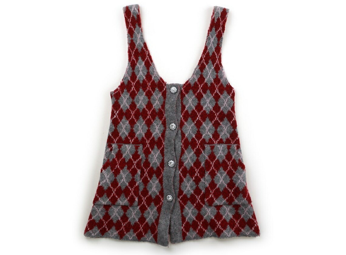 ザラ ZARA ジャンパースカート 120 女の子 レッド・グレー 子供服 ベビー服 キッズ アウトレット ユーズド 【中古】キッズ・ベビー・マタニティ