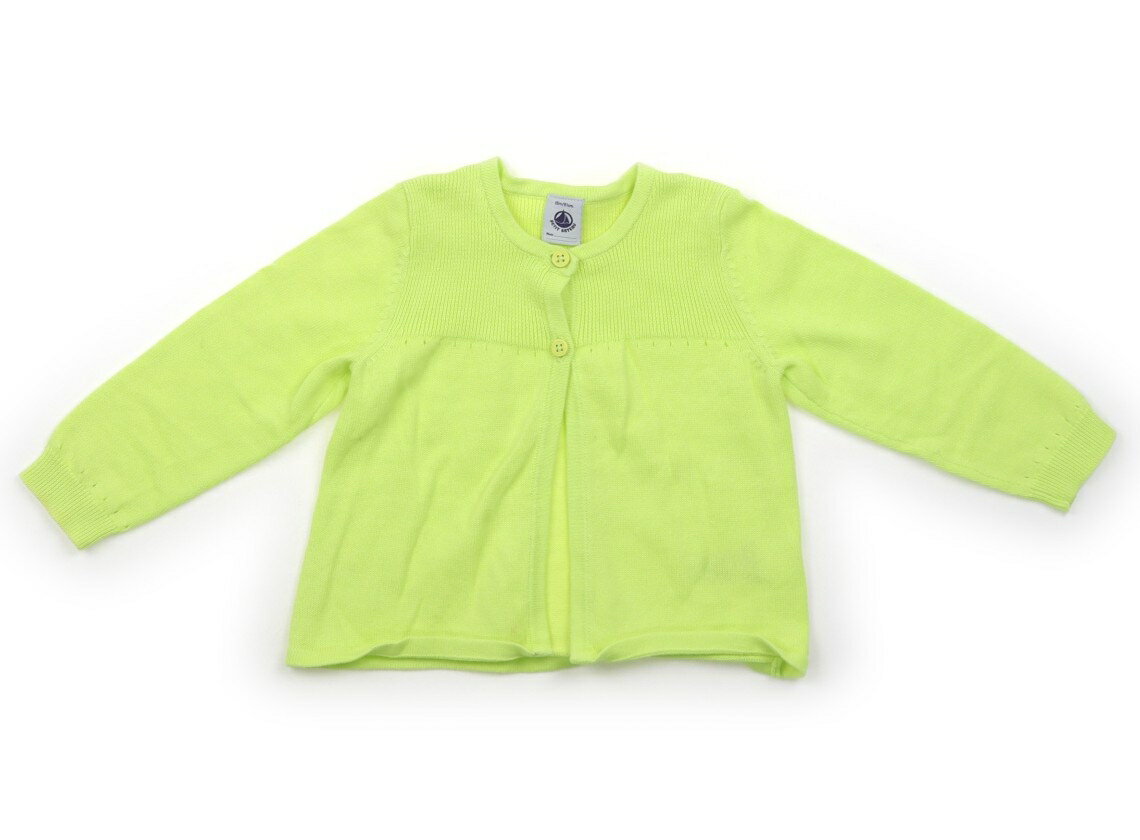 プチバトー PETIT BATEAU カーディガン 80 女の子 レモンイエロー 子供服 ベビー服 キッズ アウトレット ユーズド 【中古】キッズ・ベビー・マタニティ