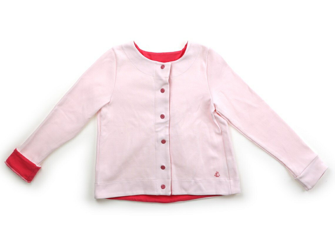 プチバトー PETIT BATEAU カーディガン 120 女の子 ライトピンク・ダークピンク 子供服 ベビー服 キッズ アウトレット ユーズド 【中古】キッズ・ベビー・マタニティ