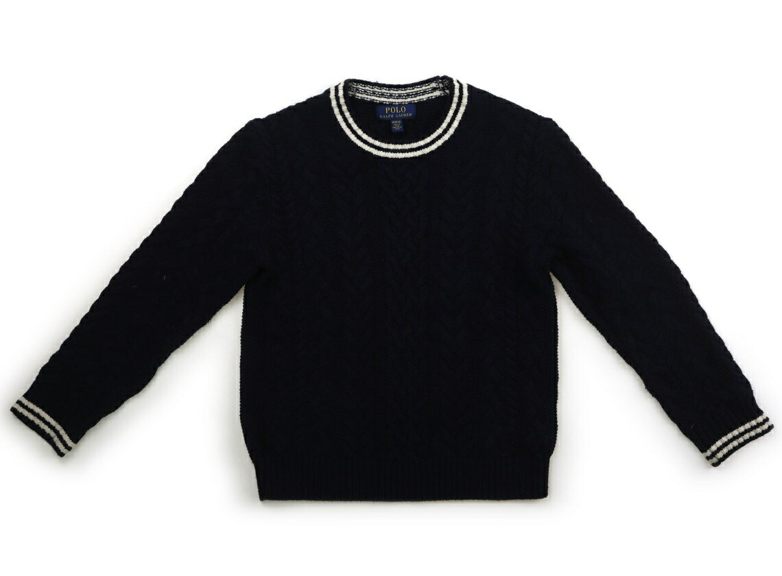 ポロラルフローレン POLO RALPH LAUREN ニット・セーター 150 女の子 ネイビーキナリ 子供服 ベビー服 キッズ アウトレット ユーズド 【中古】キッズ・ベビー・マタニティ