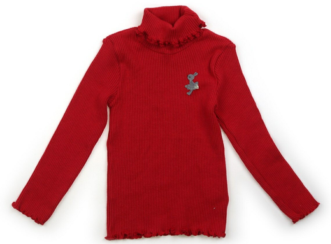 ニットプランナー（KP） Knit Planner(KP) ニット・セーター 110 女の子 レッド 子供服 ベビー服 キッ..