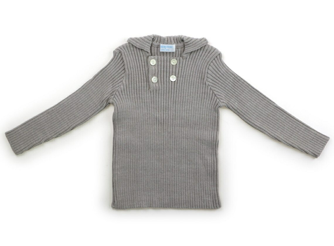 　ブランド 　PATACHOU(パタシュー) 　カテゴリー 　ニット・セーター 　サイズ 　110サイズ 　色 　ライトグレー 　状態 　★★★ 　記名 　なし 　ジャンル 　Girl コットン・アクリル素材のリブニット。使用感はありますが...