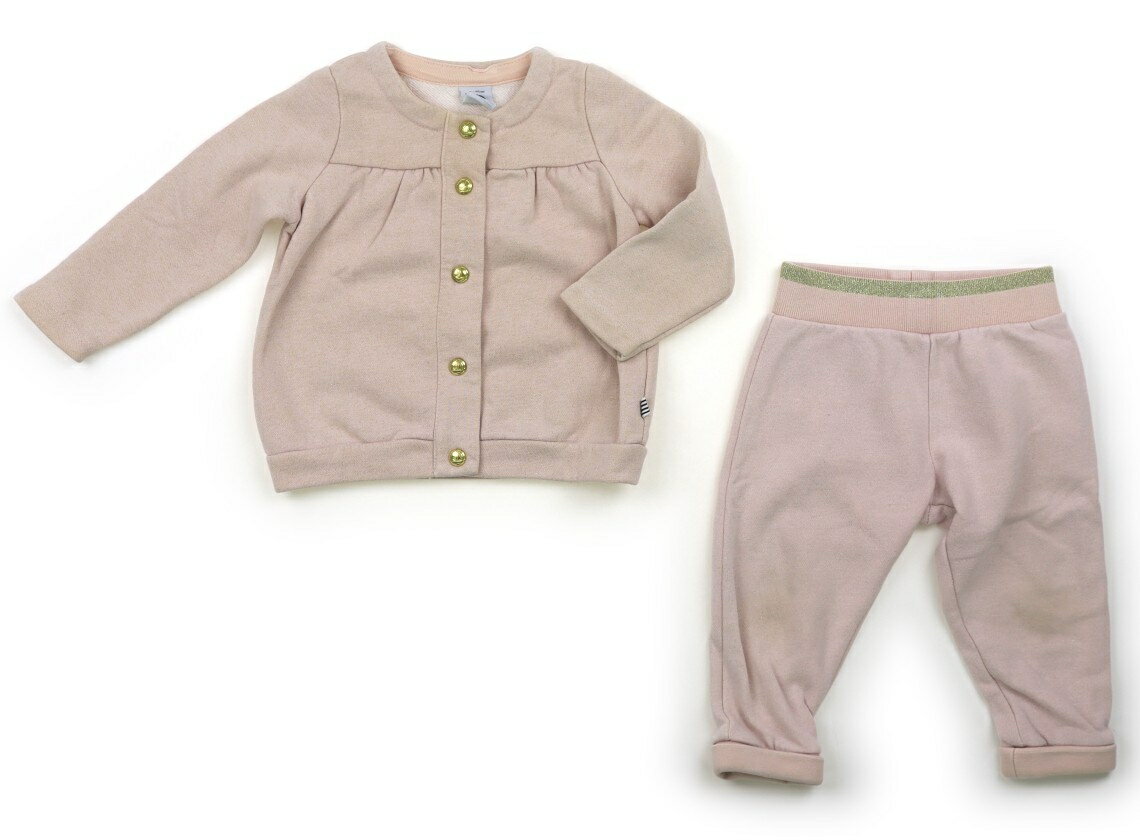 プチバトー PETIT BATEAU 上下セット 80 女の子 ピンク系 子供服 ベビー服 キッズ アウトレット ユーズド 【中古】キッズ・ベビー・マタニティ