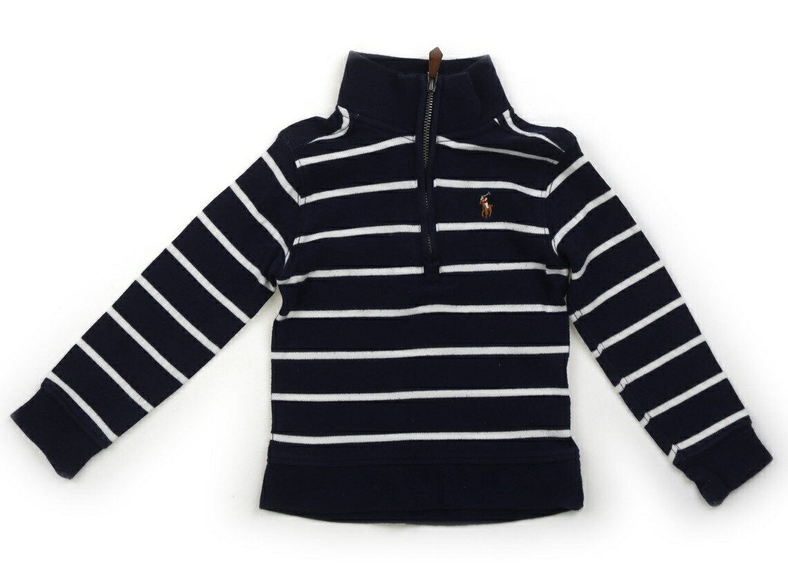 ポロラルフローレン POLO RALPH LAUREN Tシャツ・カットソー 90 男の子 ネイビー・白・ボーダー 子供服 ベビー服 キッズ アウトレット ユーズド 【中古】キッズ・ベビー・マタニティ