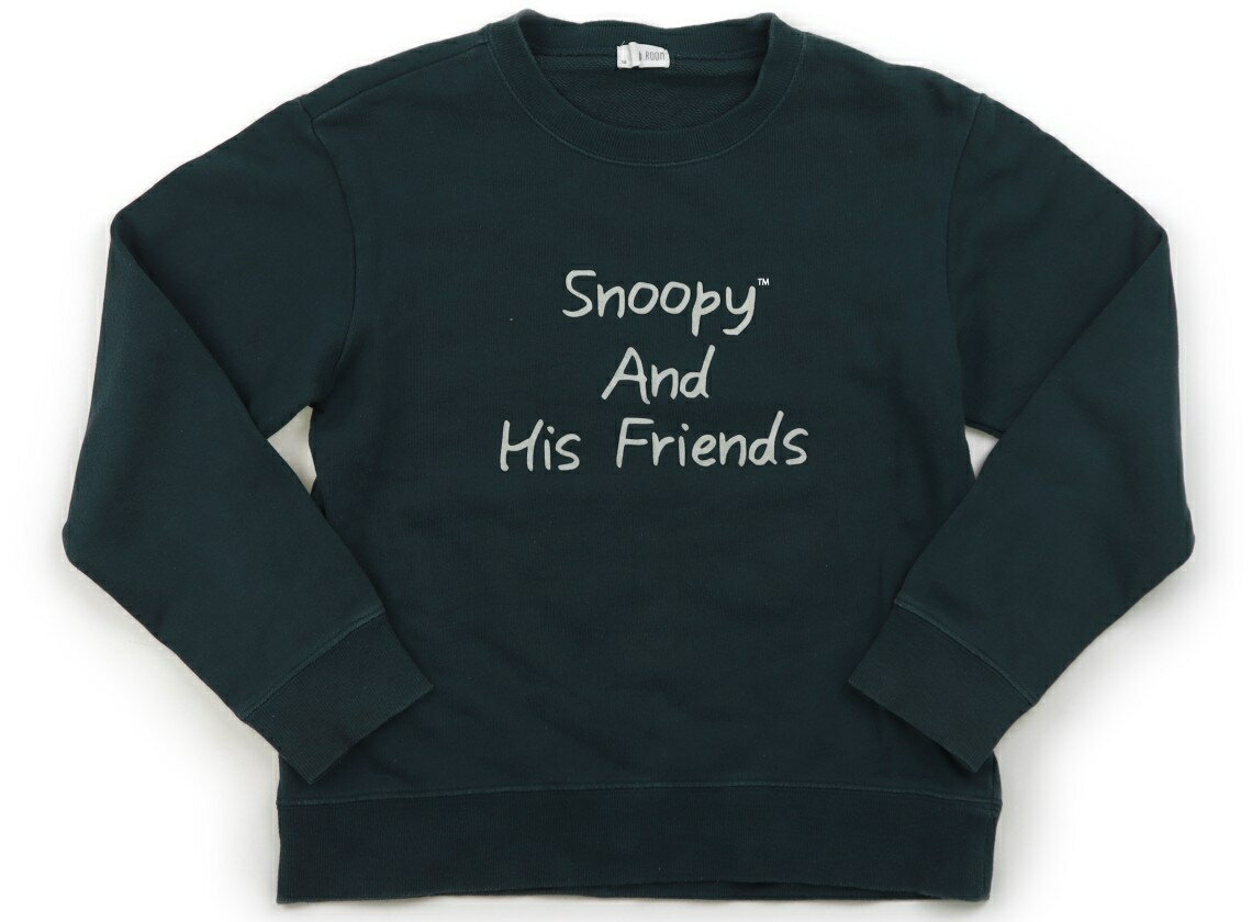 ビールーム b.ROOM トレーナー・プルオーバー 150 女の子 深みどり・スヌーピー柄 子供服 ベビー服 キッズ アウトレット ユーズド 【中古】キッズ・ベビー・マタニティ