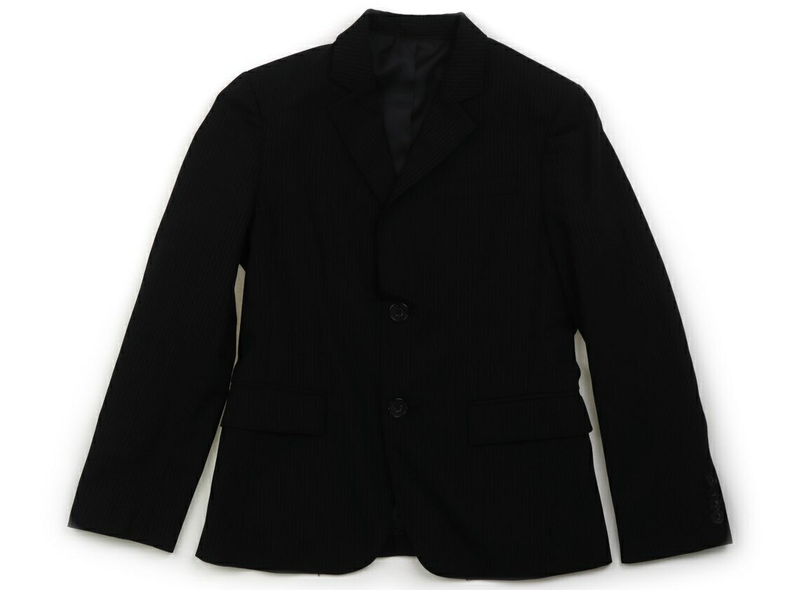 コムサイズム COMME CA ISM ジャケット・ブレザー 150 男の子 ブラック・ストライプ 子供服 ベビー服 キッズ アウトレット ユーズド 【中古】キッズ・ベビー・マタニティ