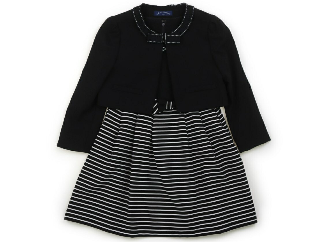 ショパン CHOPIN フォーマルウェア 120 女の子 ブラック・ボーダー 子供服 ベビー服 キッズ アウトレッ..