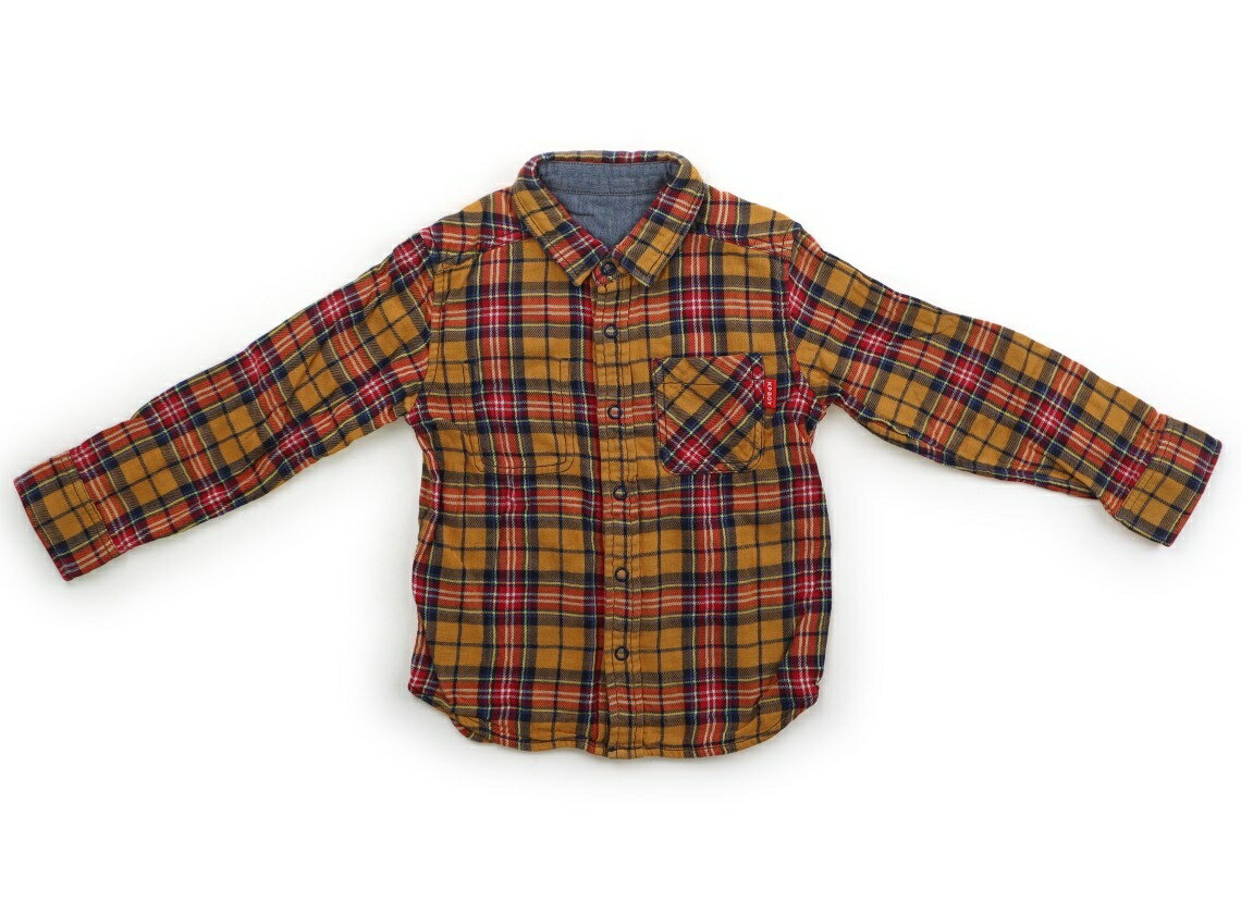 ニットプランナー（KP） Knit Planner(KP) シャツ・ブラウス 110 男の子 イエロー×ブルー・レッドチェ..