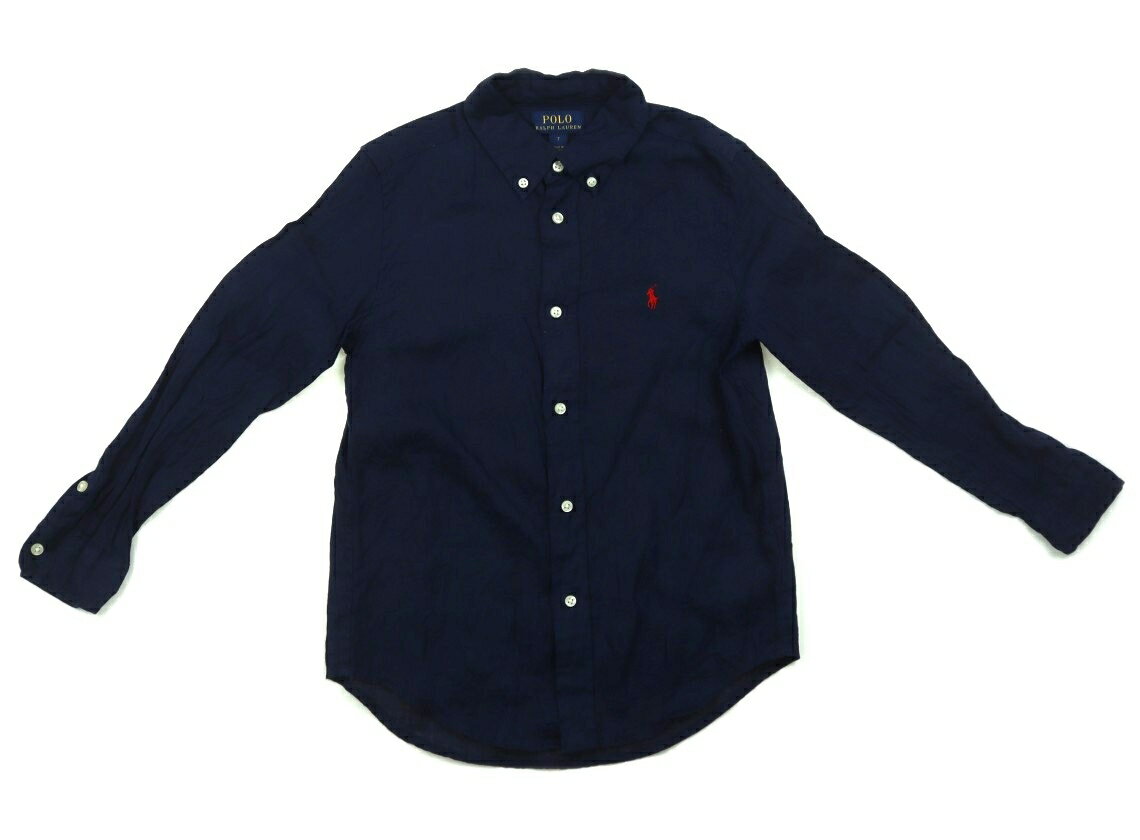 ポロラルフローレン POLO RALPH LAUREN シャツ・ブラウス 130 男の子 ネイビー 子供服 ベビー服 キッズ アウトレット ユーズド 【中古】キッズ・ベビー・マタニティ