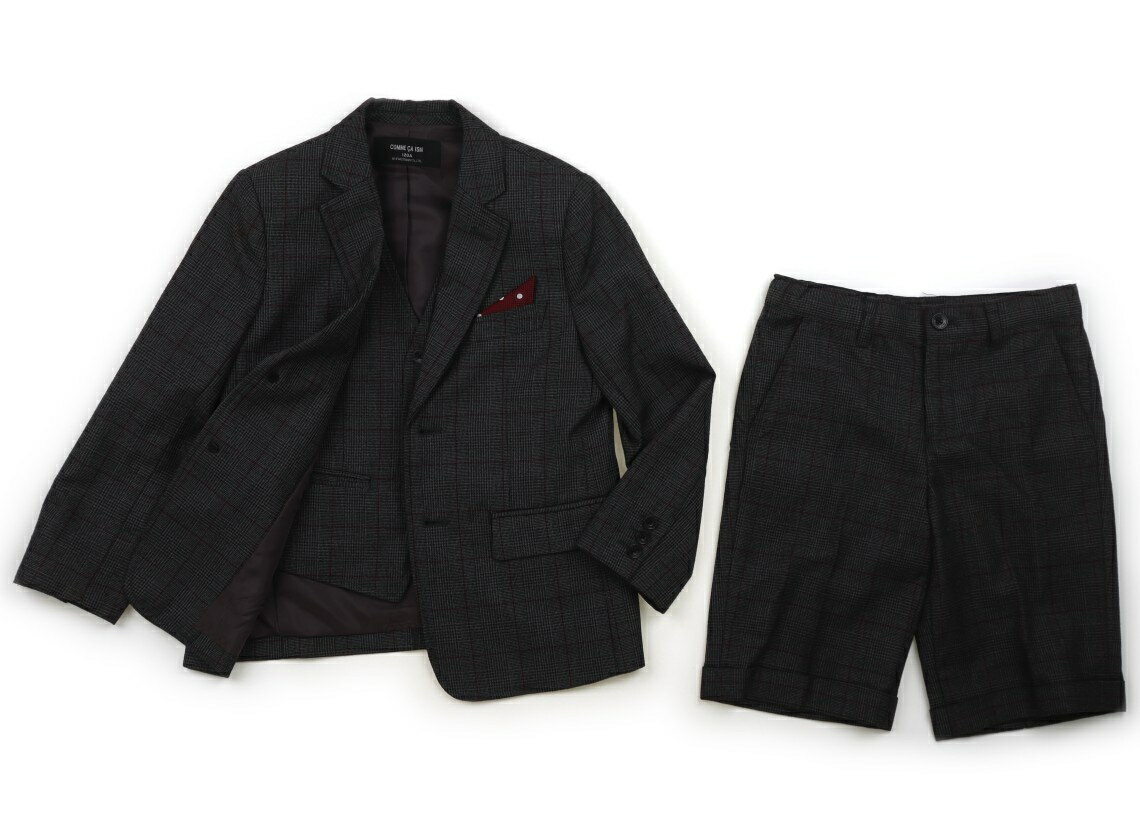 コムサイズム COMME CA ISM フォーマルウェア 120 男の子 ブラウン・チャコールグレンチェック 子供服 ベビー服 キッズ アウトレット ユーズド 【中古】キッズ・ベビー・マタニティ