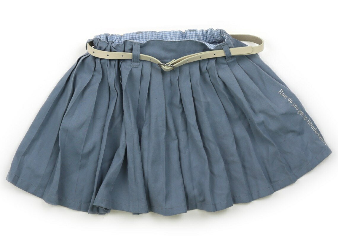 メゾピアノ mezzo piano スカート 110 女の子 スモーキーライトブルー 子供服 ベビー服 キッズ アウトレット ユーズド 【中古】キッズ・ベビー・マタニティ