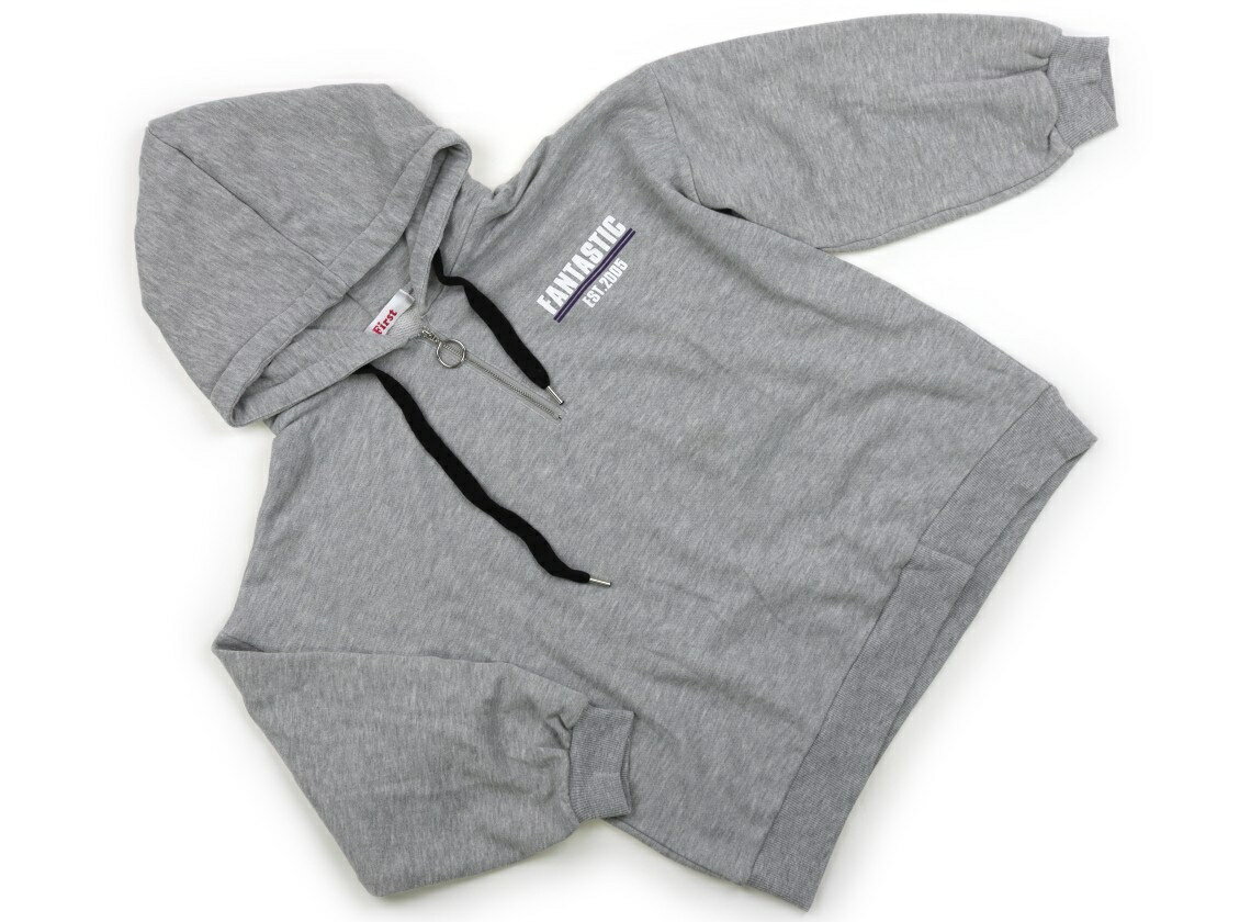 イングファースト INGNI First パーカー 140 女の子 グレー、ニューヨーク 子供服 ベビー服 キッズ アウトレット ユーズド 【中古】キッズ・ベビー・マタニティ