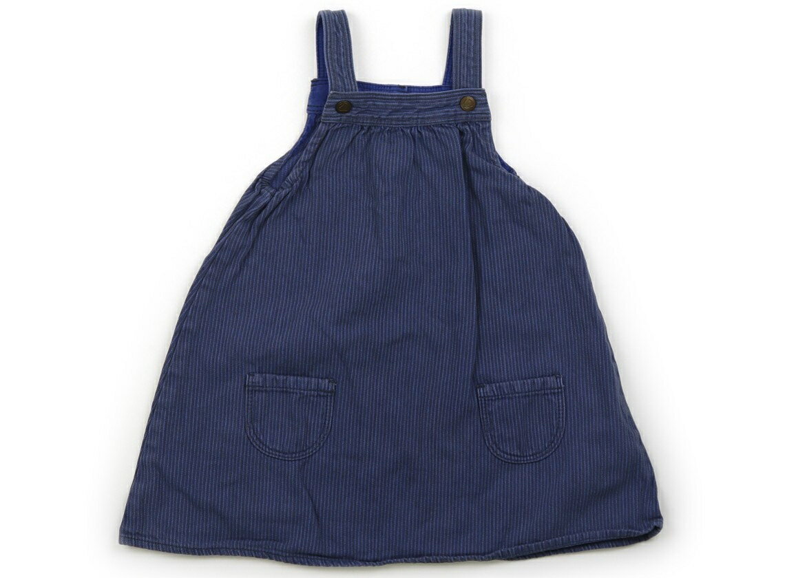 プチバトー PETIT BATEAU ジャンパースカート 80 男の子 スモーキーブルー、グレー 子供服 ベビー服 キッズ アウトレット ユーズド 【中古】キッズ・ベビー・マタニティ