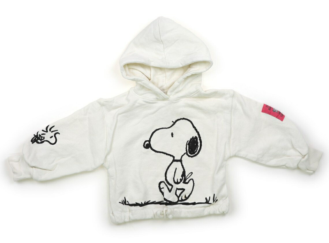 ザラ ZARA パーカー 110 女の子 白、スヌーピー 子供服 ベビー服 キッズ アウトレット ユーズド 【中古】キッズ・ベビー・マタニティ