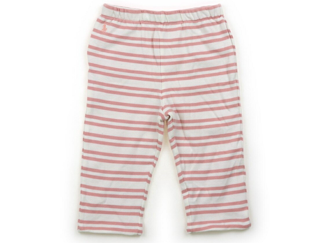 ラルフローレン Ralph Lauren スウェットパンツ 80 女の子 ピンク・ボーダー 子供服 ベビー服 キッズ アウトレット ユーズド 【中古】キッズ・ベビー・マタニティ