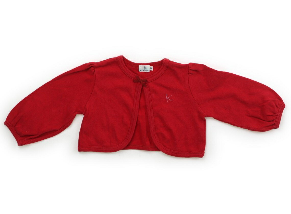 組曲 Kumikyoku カーディガン 70 女の子 赤、リボン 子供服 ベビー服 キッズ アウトレット ユーズド 【中古】キッズ・ベビー・マタニティ