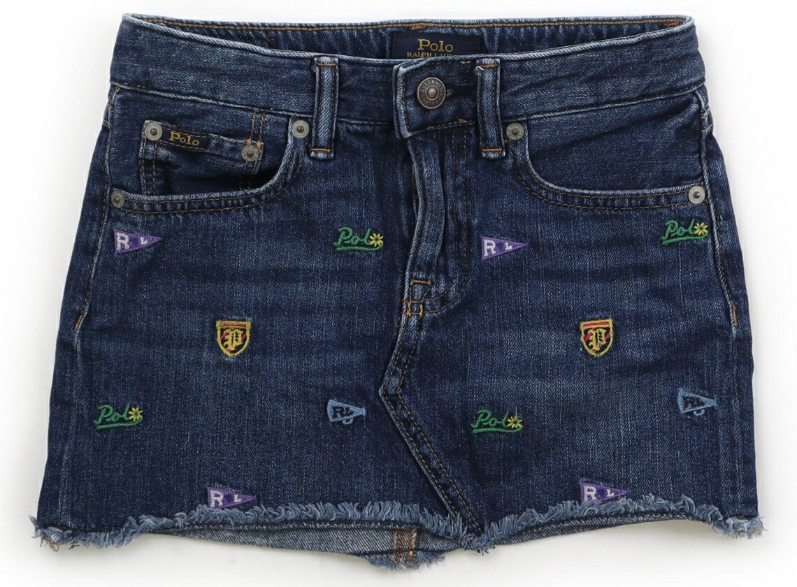 ポロラルフローレン POLO RALPH LAUREN スカート 130 女の子 ブルー・刺しゅう 子供服 ベビー服 キッズ アウトレット ユーズド 【中古】キッズ・ベビー・マタニティ