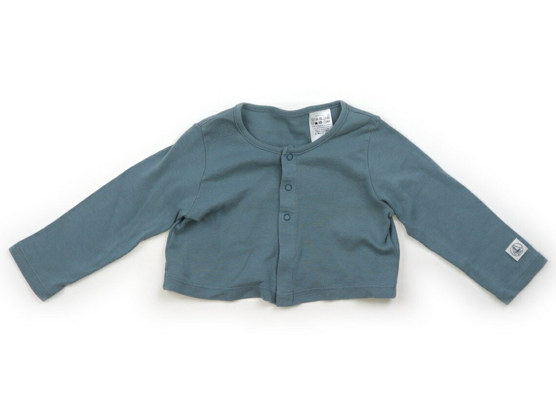 プチバトー PETIT BATEAU カーディガン 70 女の子 オールドブルー 子供服 ベビー服 キッズ アウトレット ユーズド 【中古】キッズ・ベビー・マタニティ