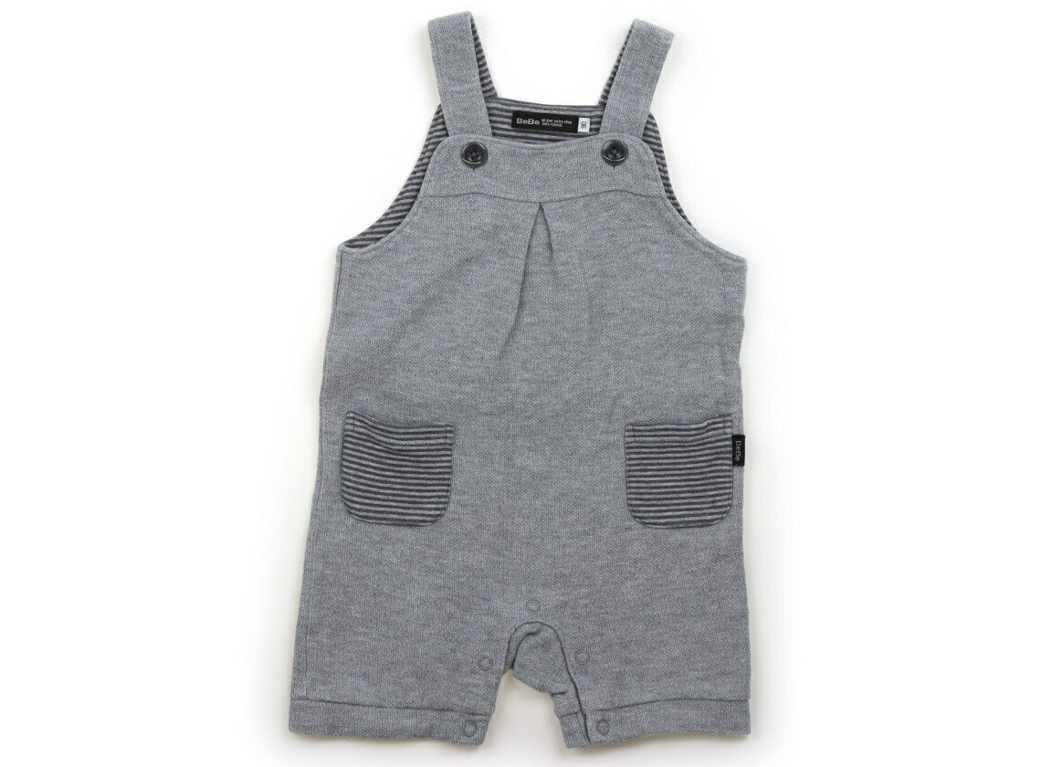 　ブランド 　BeBe(べべ) 　カテゴリー 　オーバーオール 　サイズ 　90サイズ 　色 　グレー 　状態 　★★★ 　記名 　なし 　ジャンル 　Boy 綿100％。内股スナップボタン付き。薄いシミがいくつか見られ、洗いざらし感があり...