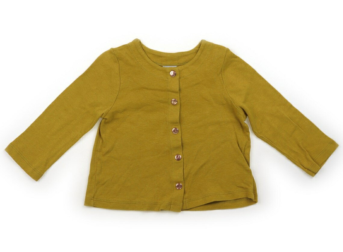 プチバトー PETIT BATEAU カーディガン 80 女の子 からし 子供服 ベビー服 キッズ アウトレット ユーズド 【中古】キッズ・ベビー・マタニティ