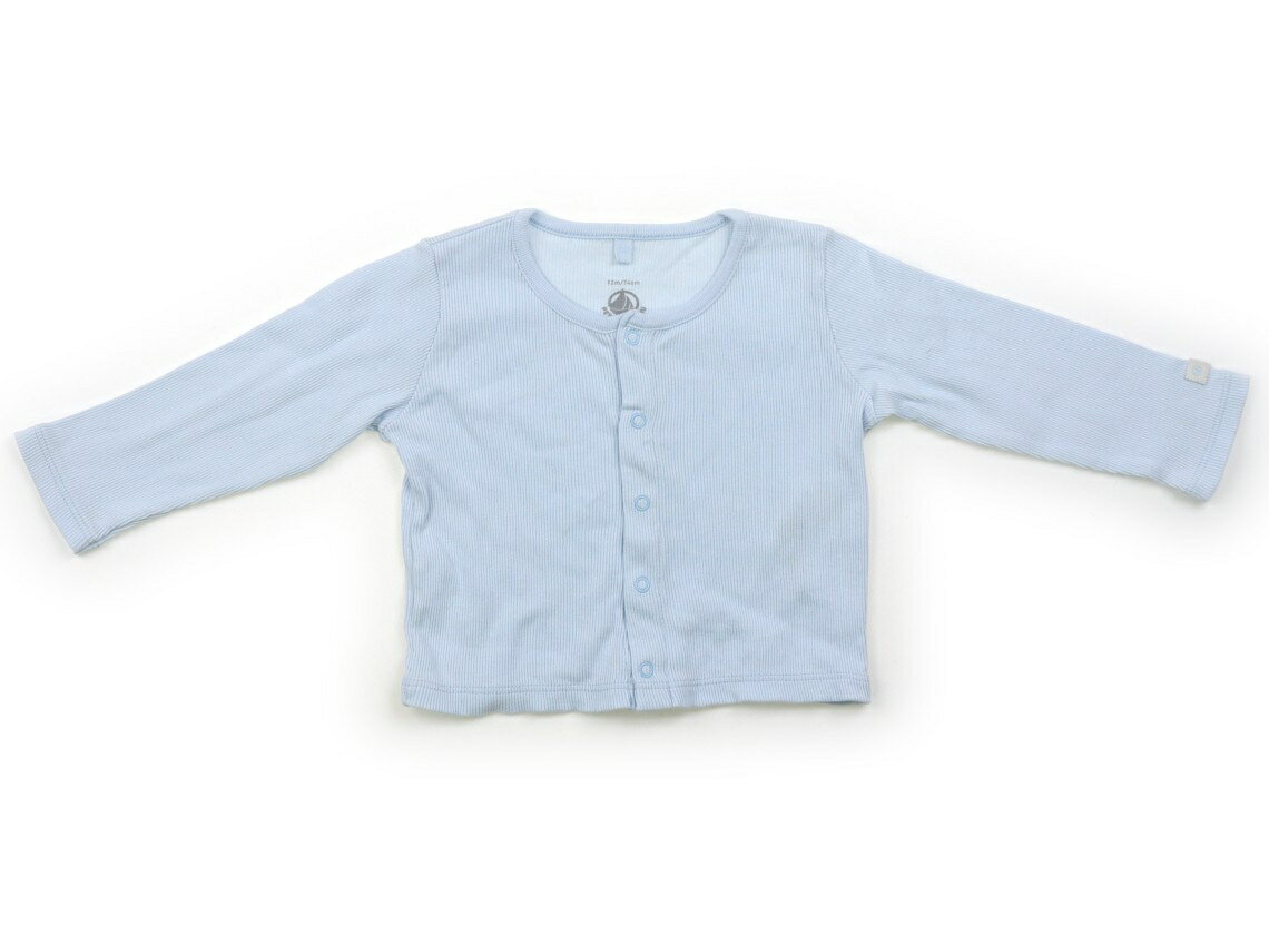プチバトー PETIT BATEAU カーディガン 70 男の子 ライトブルー 子供服 ベビー服 キッズ アウトレット ユーズド 【中古】キッズ・ベビー・マタニティ