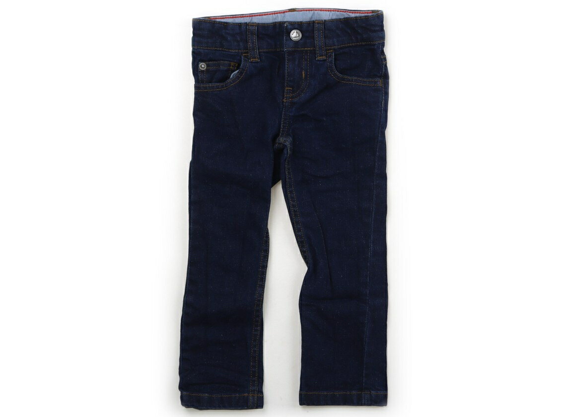 プチバトー PETIT BATEAU ジーンズ 95 男の子 インディゴブルー 子供服 ベビー服 キッズ アウトレット ユーズド 【中古】キッズ・ベビー・マタニティ