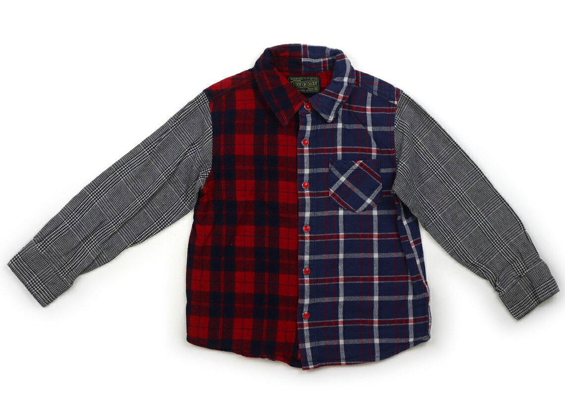 ダディーオーダディー Daddy Oh Daddy シャツ・ブラウス 120 男の子 ネイビー・レッド他・チェック 子供服 ベビー服 キッズ アウトレット ユーズド 【中古】キッズ・ベビー・マタニティ