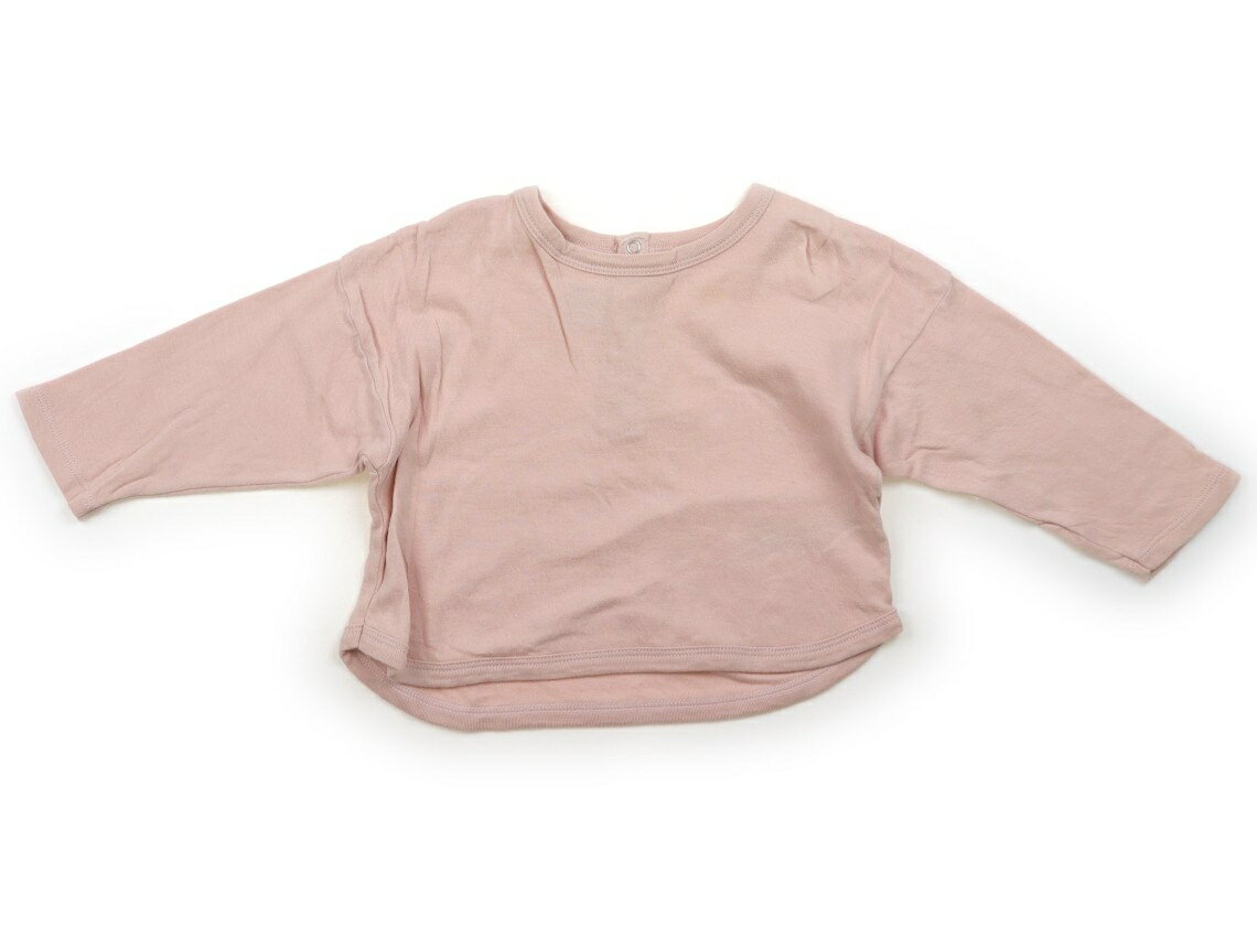 プチバトー PETIT BATEAU Tシャツ・カットソー 80 女の子 ピーチピンク 子供服 ベビー服 キッズ アウトレット ユーズド 【中古】キッズ・ベビー・マタニティ