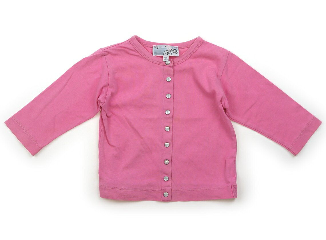 アニエスベー agnes.b カーディガン 80 女の子 ピンク 子供服 ベビー服 キッズ アウトレット ユーズド 【中古】キッズ・ベビー・マタニティ