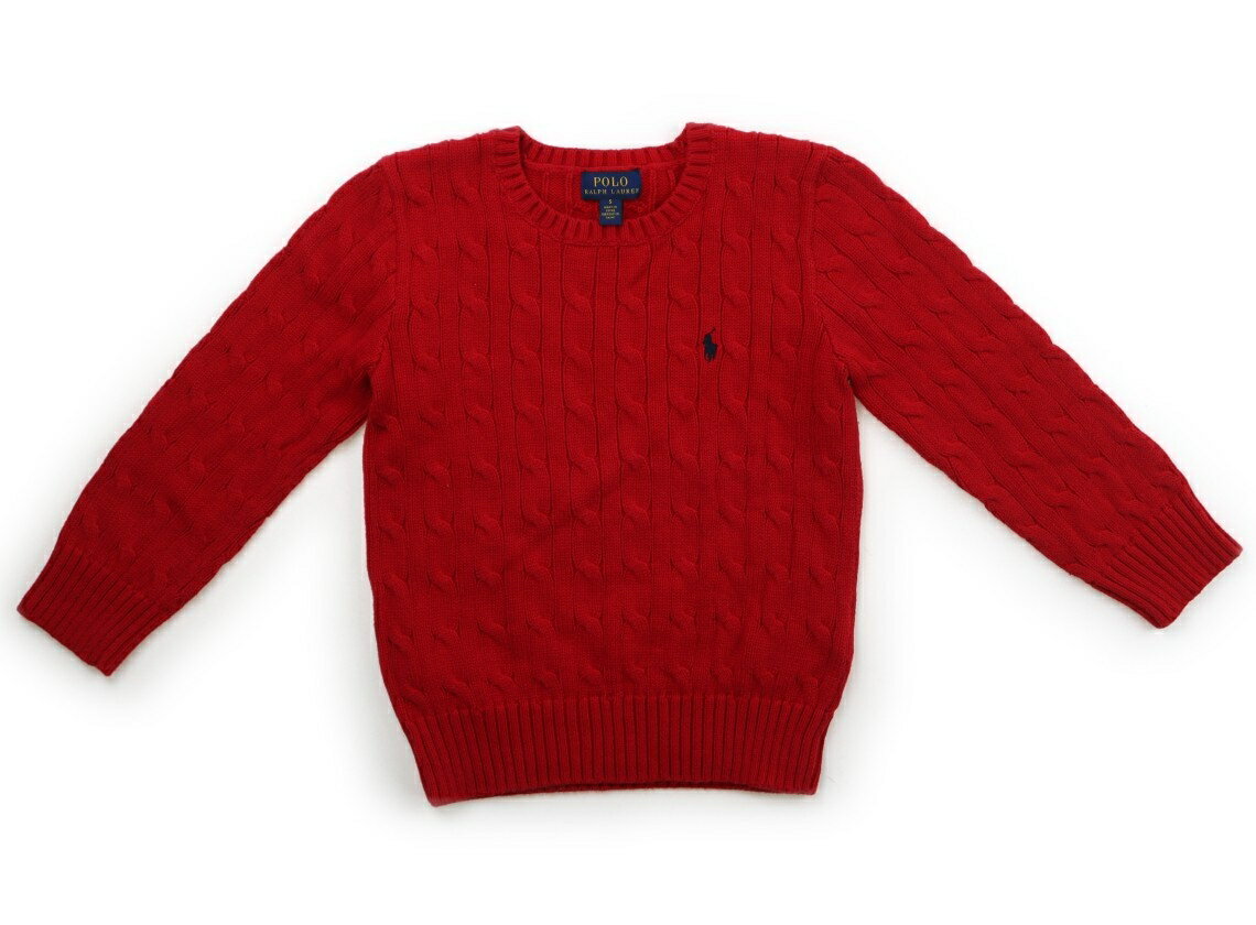 ポロラルフローレン POLO RALPH LAUREN ニット・セーター 120 女の子 赤 子供服 ベビー服 キッズ アウトレット ユーズド 【中古】キッズ・ベビー・マタニティ