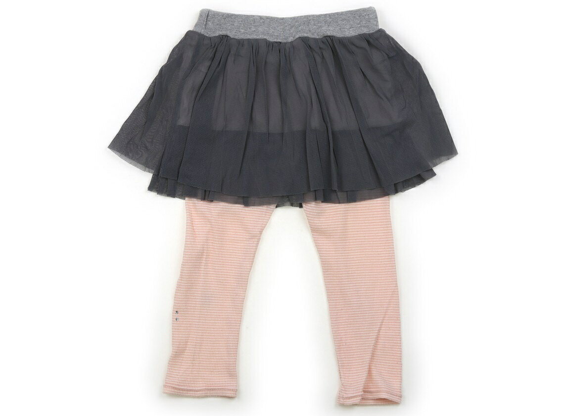 ハッカ HAKKA スカート 100 女の子 グレーチュール・ピンクボーダー 子供服 ベビー服 キッズ アウトレット ユーズド 【中古】キッズ・ベビー・マタニティ - Image 2