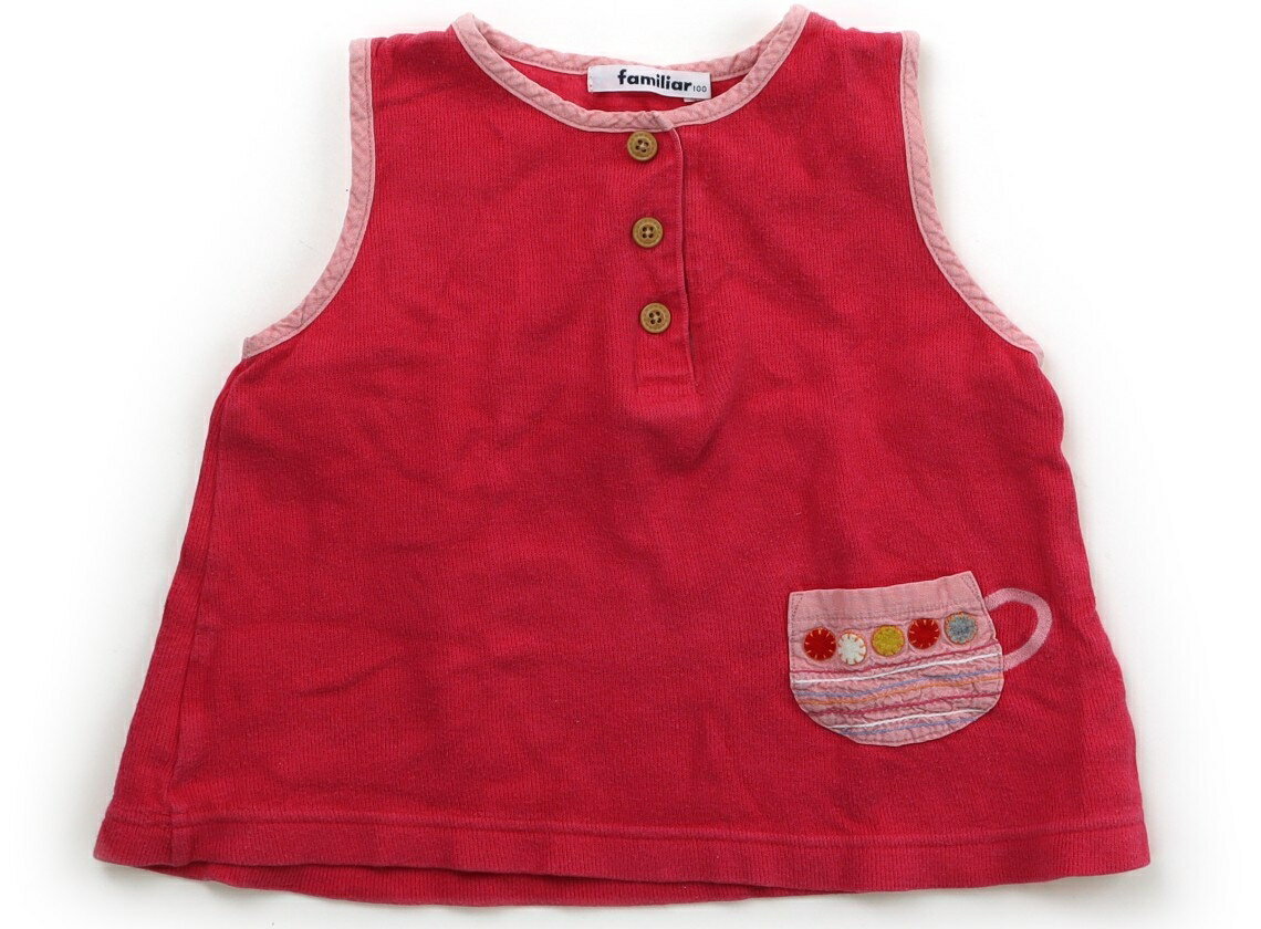 ファミリア familiar チュニック 100 女の子 フーシャピンク 子供服 ベビー服 キッズ アウトレット ユーズド 【中古】キッズ・ベビー・マタニティ