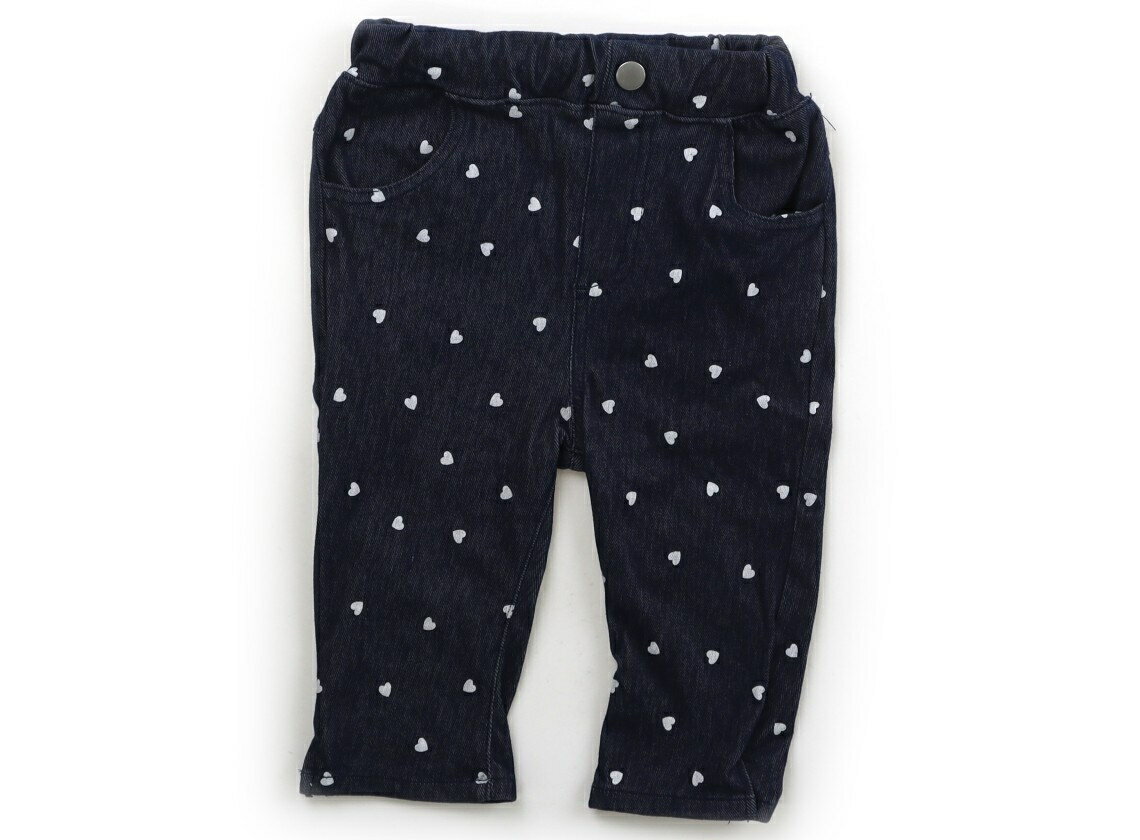 プティマイン petit main レギンス 90 女の子 ネイビー・ハート柄 子供服 ベビー服 キッズ アウトレッ..