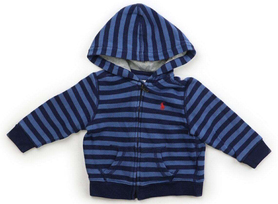 ラルフローレン Ralph Lauren パーカー 80 男の子 ブルー系ボーダー 子供服 ベビー服 キッズ アウトレット ユーズド 【中古】キッズ・ベビー・マタニティ