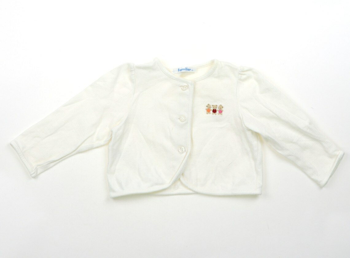 ファミリア familiar カーディガン 80 女の子 白 子供服 ベビー服 キッズ アウトレット ユーズド 【中古】キッズ・ベビー・マタニティ