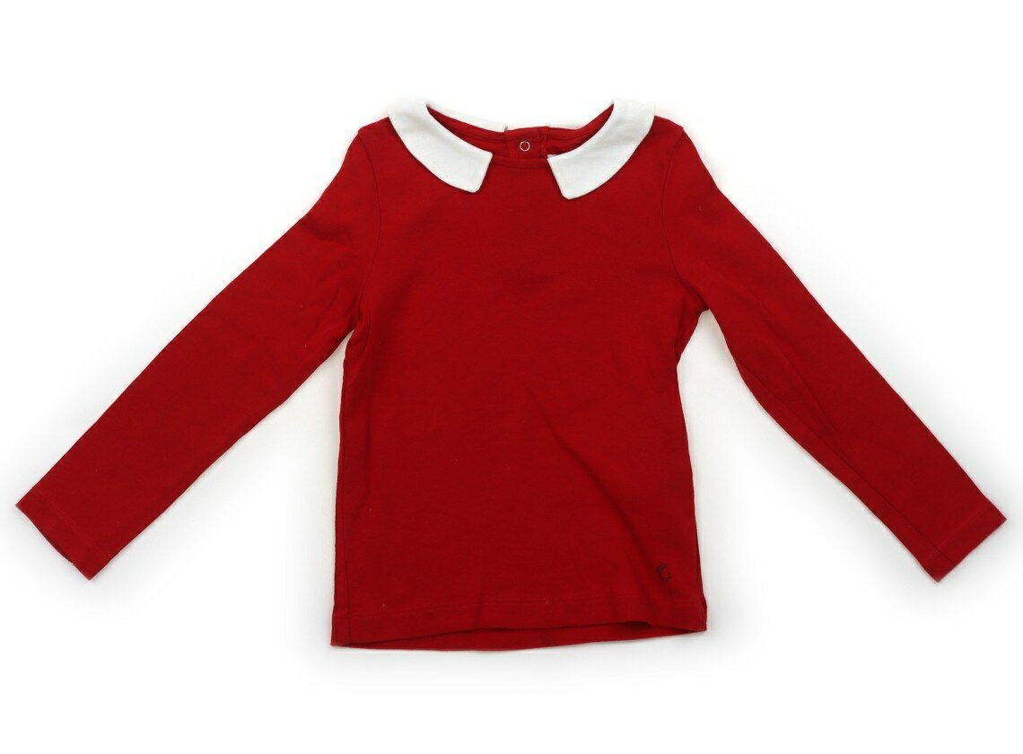 プチバトー PETIT BATEAU Tシャツ・カットソー 110 女の子 赤 子供服 ベビー服 キッズ アウトレット ユーズド 【中古】キッズ・ベビー・マタニティ