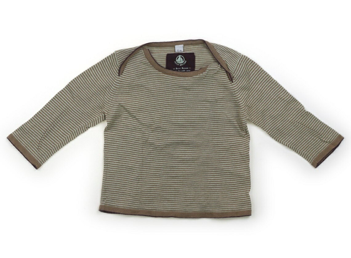 プチバトー PETIT BATEAU Tシャツ・カットソー 70 男の子 ベージュ系 子供服 ベビー服 キッズ アウトレット ユーズド 【中古】キッズ・ベビー・マタニティ