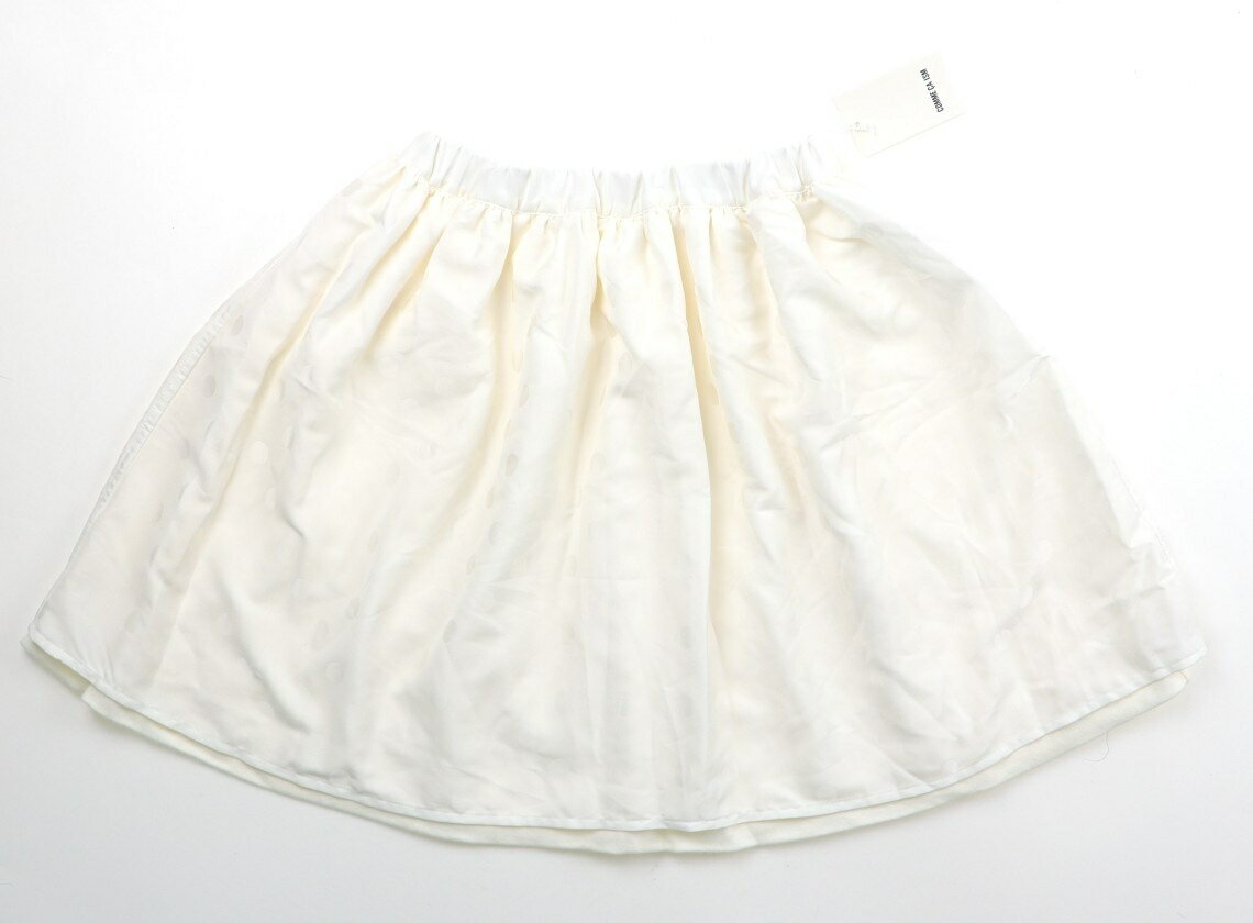 コムサイズム COMME CA ISM スカート 130 女の子 ホワイト・ドット柄/ホワイト 子供服 ベビー服 キッズ アウトレット ユーズド 【中古】キッズ・ベビー・マタニティ