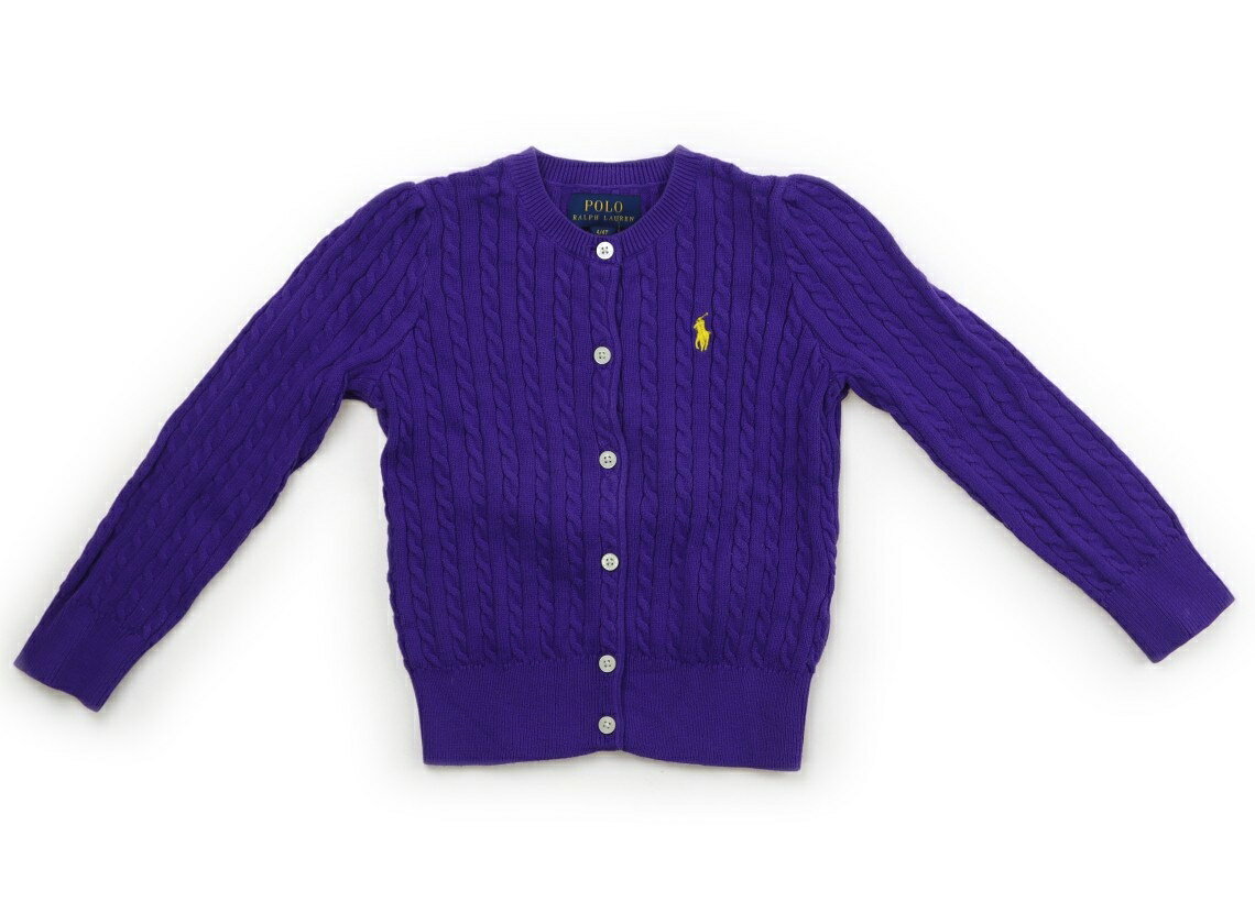 Cardigans - ポロラルフローレン POLO RALPH LAUREN カーディガン 110 女の子 パープル 子供服 ベビー服 キッズ アウトレット ユーズド 【中古】キッズ・ベビー・マタニティ