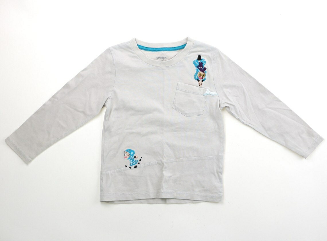 　ブランド 　graniph(グラニフ) 　カテゴリー 　Tシャツ・カットソー 　サイズ 　110サイズ 　色 　オフホワイト・忍たま乱太郎柄 　状態 　★★★ 　記名 　なし 　ジャンル 　Girl 洗いざらし感がありますが、まだまだお使...