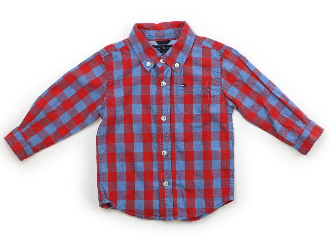 　ブランド 　Tommy Hilfiger(トミーヒルフィガー) 　カテゴリー 　シャツ・ブラウス 　サイズ 　80サイズ 　色 　レッド・水色・チェック 　状態 　★★★ 　記名 　なし 　ジャンル 　Boy 実際のサイズ表記は18M。洗いざらし感がありますが、まだまだお使いいただけそうです。 ＊【状態】【サイズ】に関しての詳しい説明はこちら