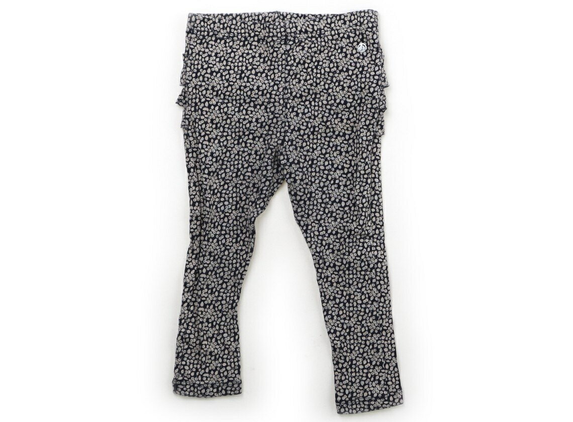 プチバトー PETIT BATEAU レギンス 80 女の子 ベージュ柄、ネイビー 子供服 ベビー服 キッズ アウトレット ユーズド 【中古】キッズ・ベビー・マタニティ
