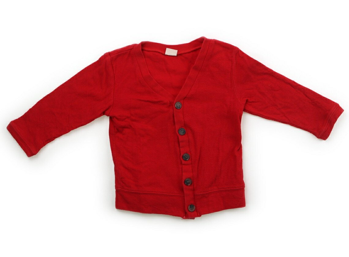 プティマイン petit main カーディガン 90 男の子 赤 子供服 ベビー服 キッズ アウトレット ユーズド 【中古】キッズ・ベビー・マタニティ