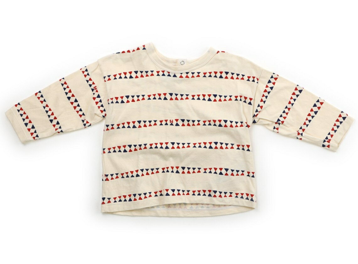 プチバトー PETIT BATEAU Tシャツ・カットソー 80 男の子 キナリ・総柄 子供服 ベビー服 キッズ アウトレット ユーズド 【中古】キッズ・ベビー・マタニティ